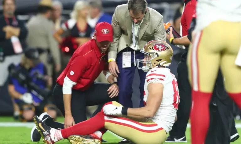 The San Francisco 49ers Tight end George Kittle, has officially been ruled out for the game due to a…